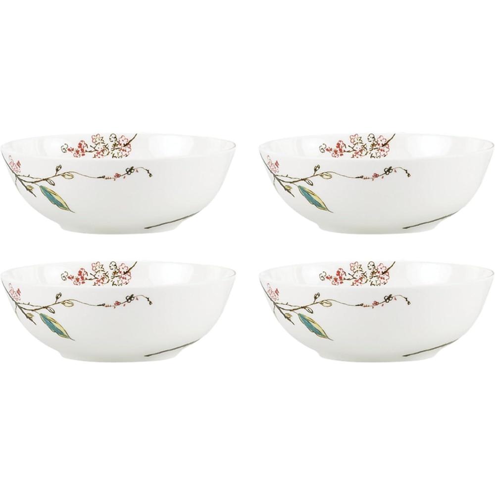 imageLenox 897261 Chirp Mugs Set of 4Bowls Set of 4 Black