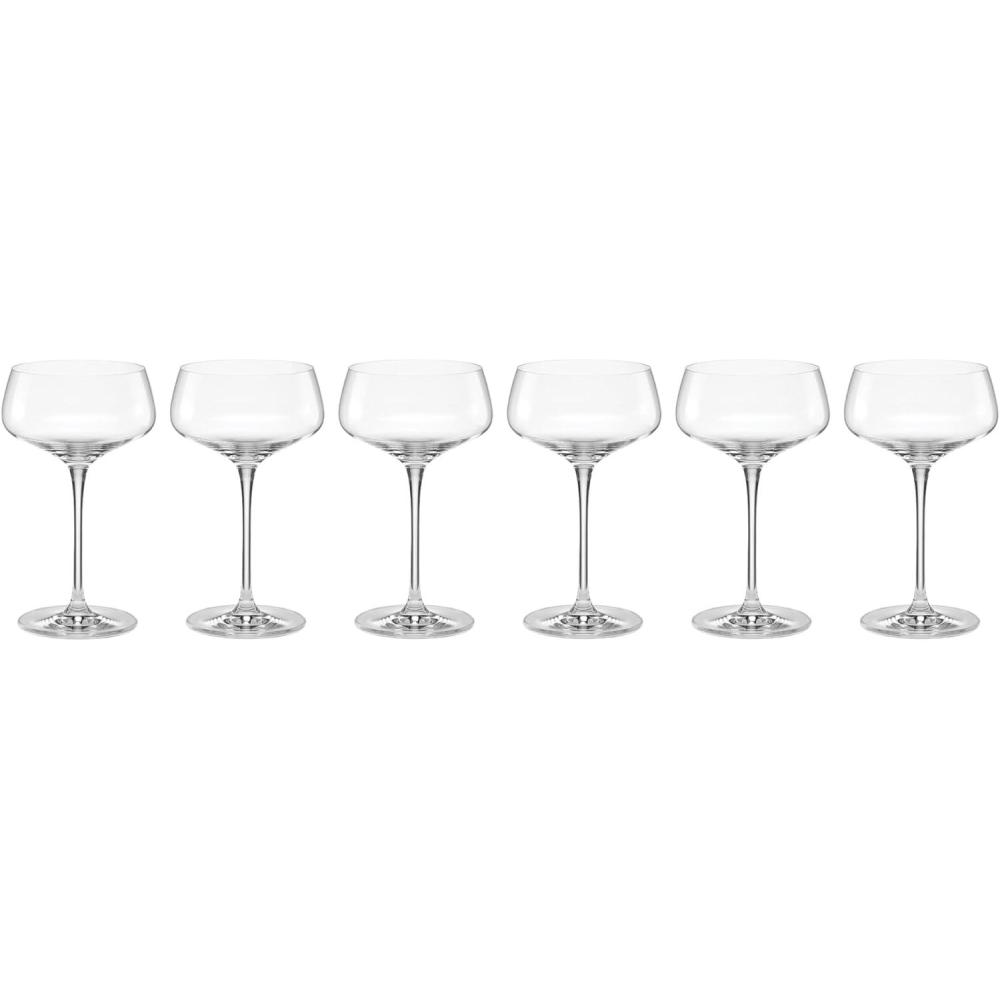 imageLenox 897401 Tuscany Classics Angled Optic Coupes Set of 6Coupe Glasses