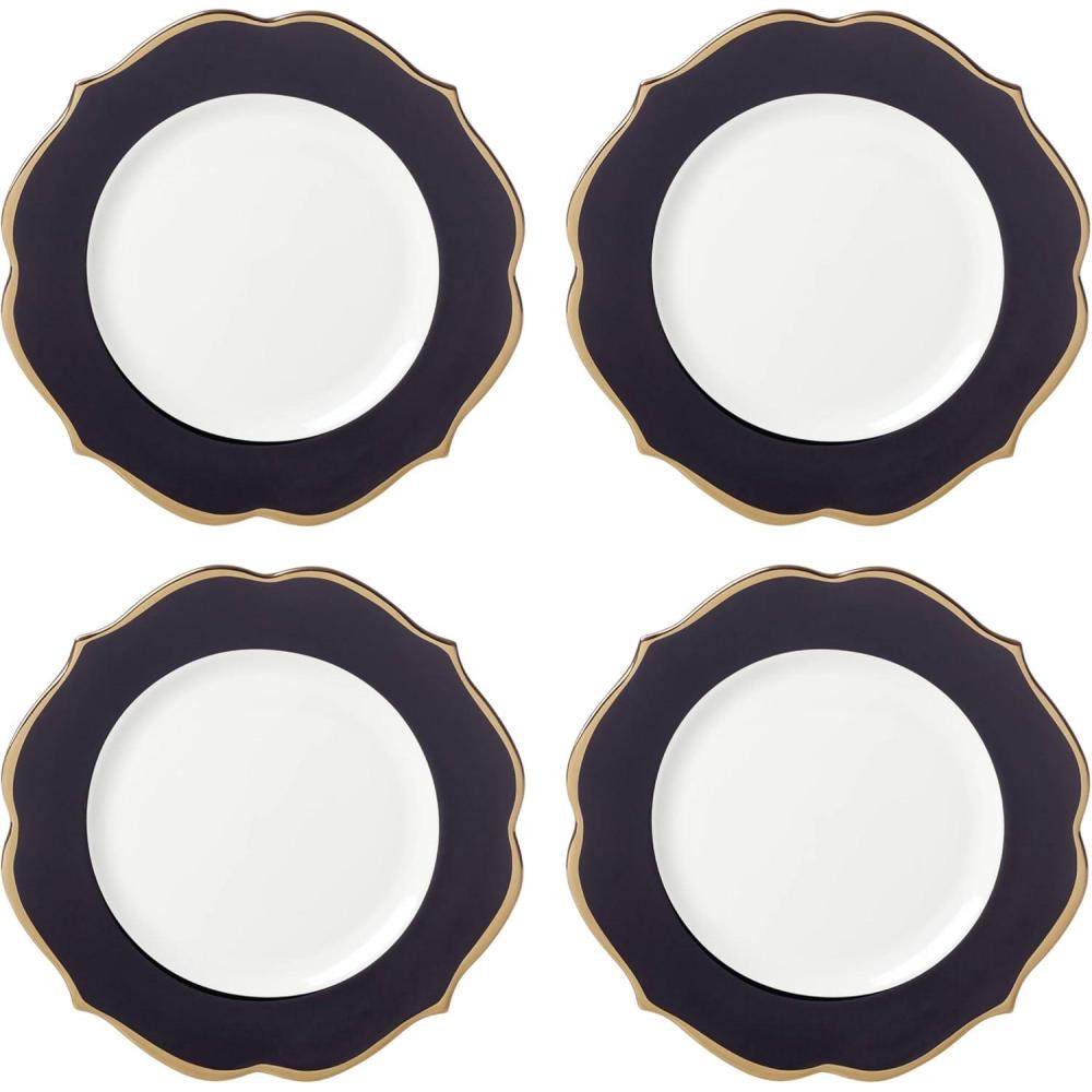 imageLenox 869125 Contempo Luxe Accent PlateAccent Plates  Set of 4  Black