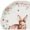 Lenox 893456 Butterfly Meadow Bunny Salt & Pepper, Easter Serveware(Accent Plates  Set of 4)