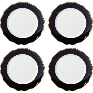 Lenox 869125 Contempo Luxe Accent Plate(Dinner Plates  Set of 4  Black)