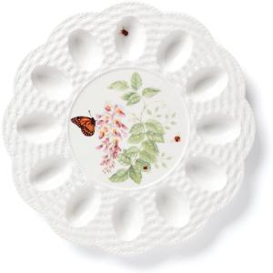 Lenox 893456 Butterfly Meadow Bunny Salt & Pepper, Easter Serveware(Egg Tray)