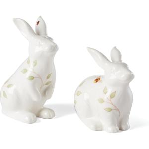 Lenox 893456 Butterfly Meadow Bunny Salt & Pepper, Easter Serveware(Salt & Pepper Set)