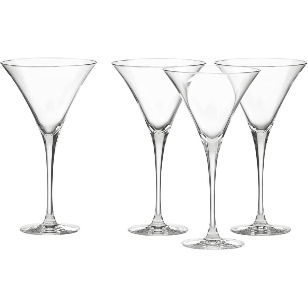 imageLenox 6115711 Tuscany Classics 4Piece Martini Glass Set 10 Oz Capcity Clear 4 Piece Set 875Inch Height