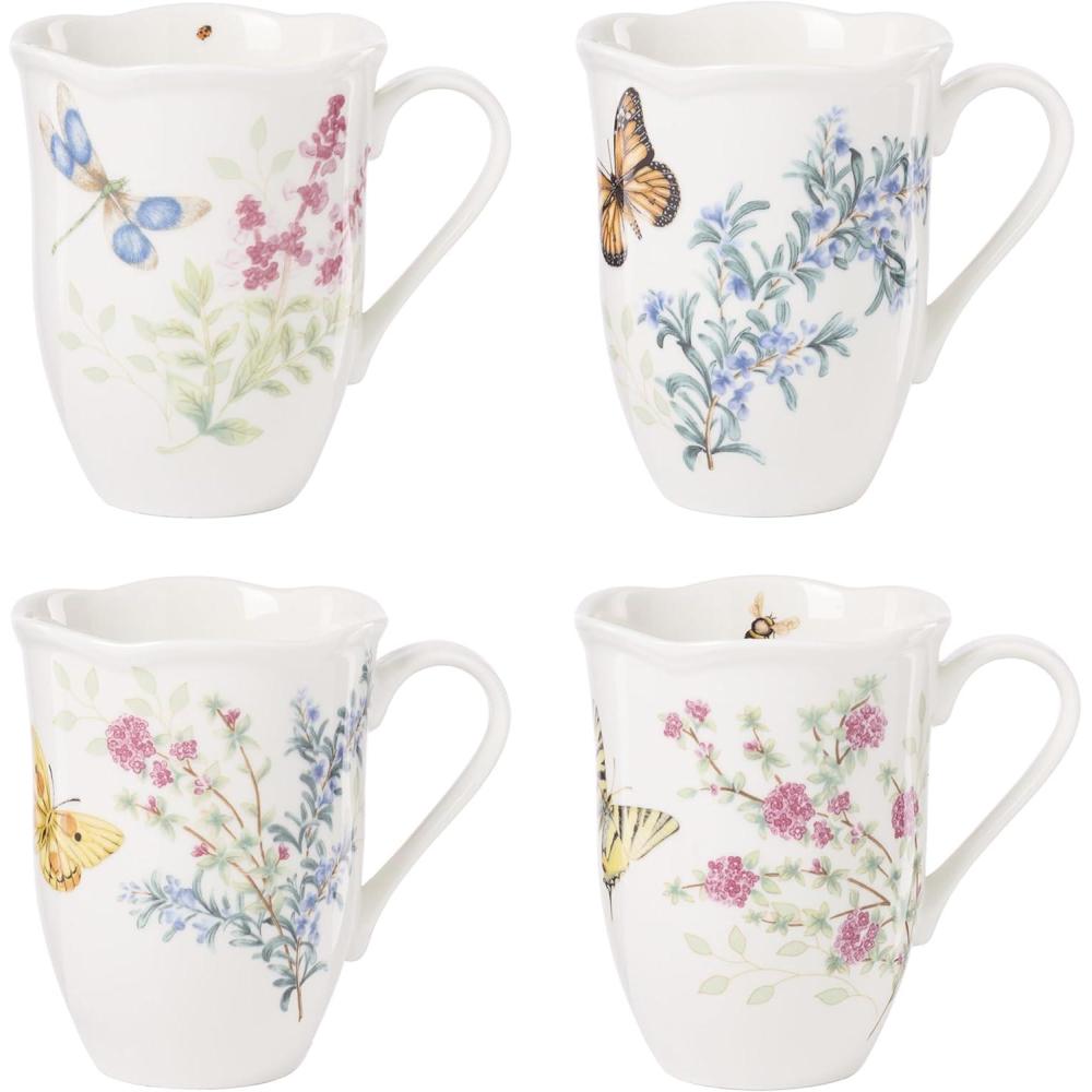 imageLenox 897831 Butterfly Meadow Herbs Tall Tumblers Set Of 4Mugs Set of 4