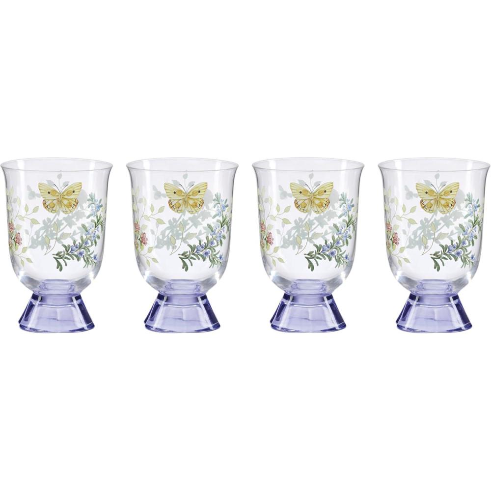 imageLenox 897831 Butterfly Meadow Herbs Tall Tumblers Set Of 4Short Tumblers