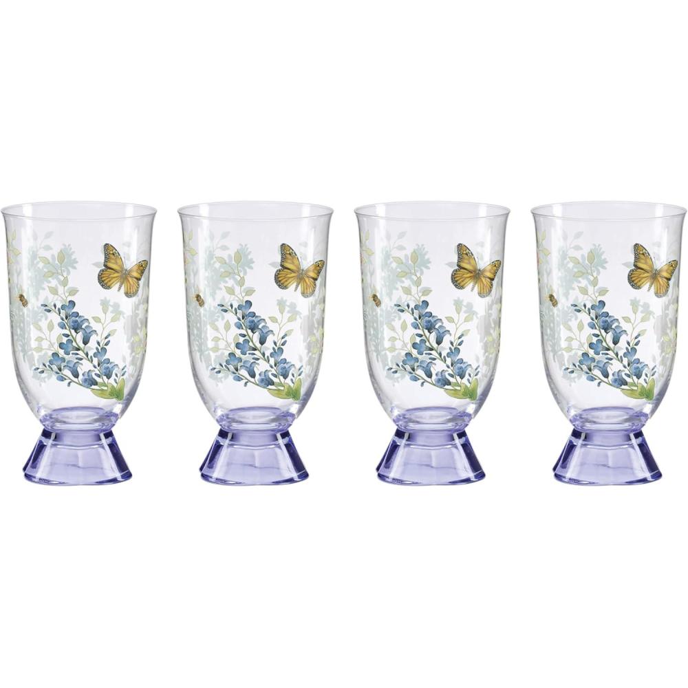 imageLenox 897831 Butterfly Meadow Herbs Tall Tumblers Set Of 4Tall Tumblers
