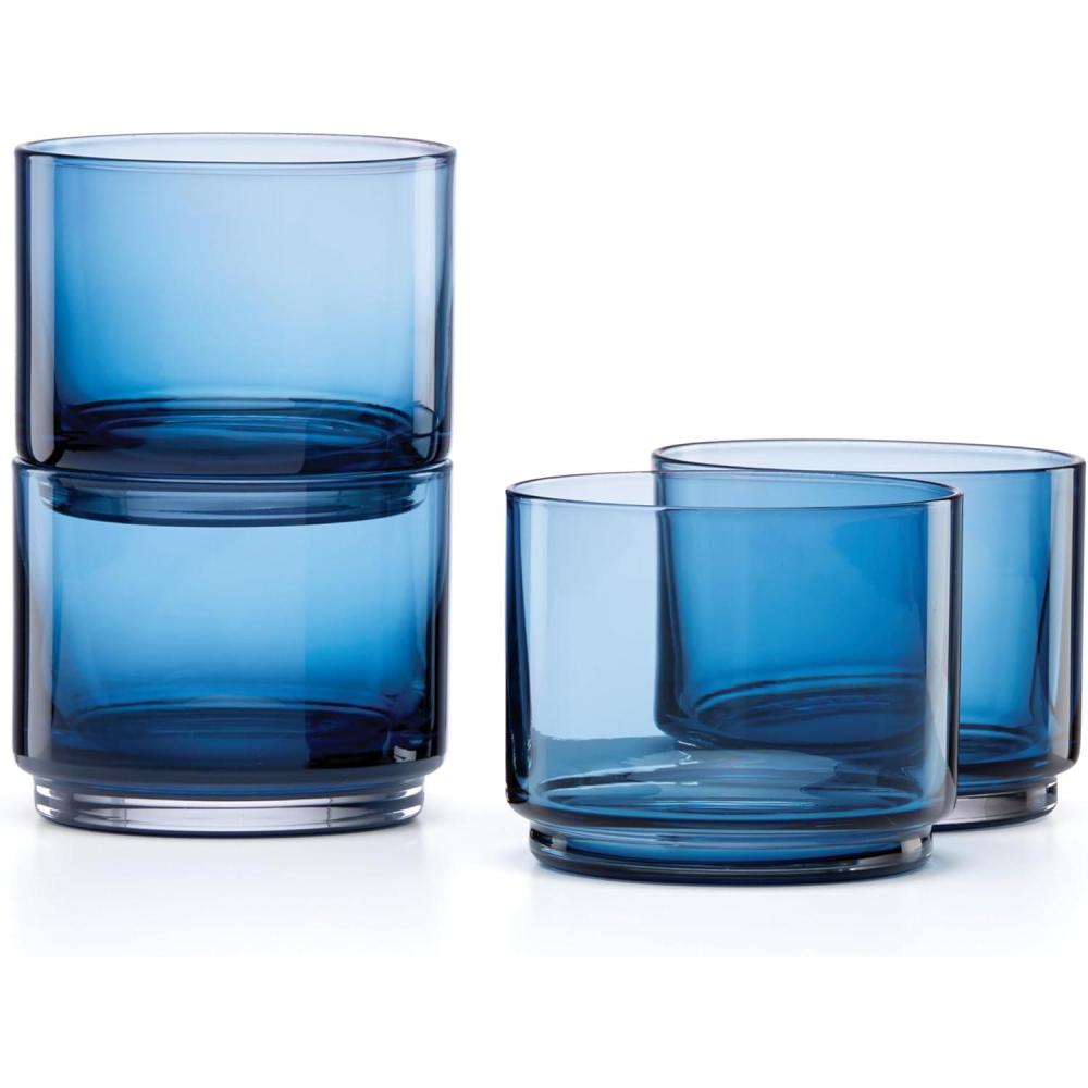 imageLenox Tuscany Classics 4Pc Short Glasses 110 OrangeShort Glasses Set of 4 Blue
