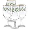 Lenox 849606 Holiday 4-Piece Iced Beverage Glass Set, Christmas Dinnerware, Hosting
