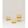Lenox Tuscany Classics 4Pc Short Glasses, 1.10, Orange(Short Glasses  Set of 4  Amber)