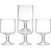Lenox Tuscany Classics 4Pc Short Glasses, 1.10, Orange(Stackable Wine Glasses  Set of 4)