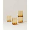 Lenox Tuscany Classics 4Pc Short Glasses, 1.10, Orange(Tall Glasses  Set of 4  Amber)