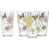 Lenox 866239 Butterfly Meadow Acrylic 4-Piece Highball Set, 20 oz, Acrylic NOT GLASS(4 Count (Pack of 1))