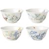 Lenox 897831 Butterfly Meadow Herbs Tall Tumblers, Set Of 4(Rice Bowls  Set of 4)