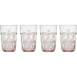 Lenox 896076 Butterfly Meadow Pink Tall Glasses, Set of 4