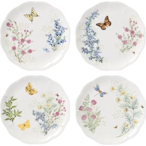 Lenox 897831 Butterfly Meadow Herbs Tall Tumblers, Set Of 4(Dinner Plates  Set of 4)