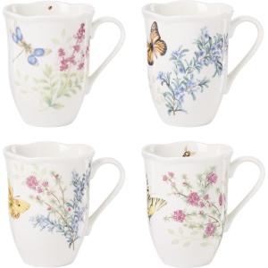 Lenox 897831 Butterfly Meadow Herbs Tall Tumblers, Set Of 4(Mugs  Set of 4)