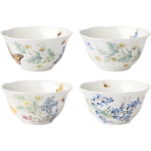 Lenox 897831 Butterfly Meadow Herbs Tall Tumblers, Set Of 4(Rice Bowls  Set of 4)