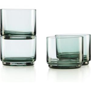 Lenox Tuscany Classics 4Pc Short Glasses, 1.10, Orange(Short Glasses  Set of 4  Green)