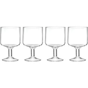 Lenox Tuscany Classics 4Pc Short Glasses, 1.10, Orange(Stackable Wine Glasses  Set of 4)