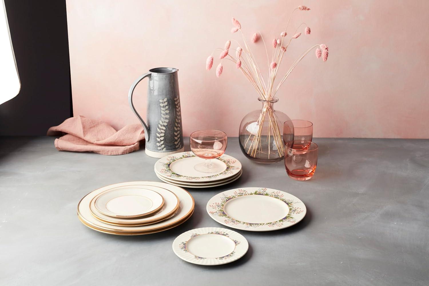 imageLenox 140104040 Eternal Saucer 1 Piece Porcelain 6 x 6 Service for 1 Porcelain3Piece Place Setting