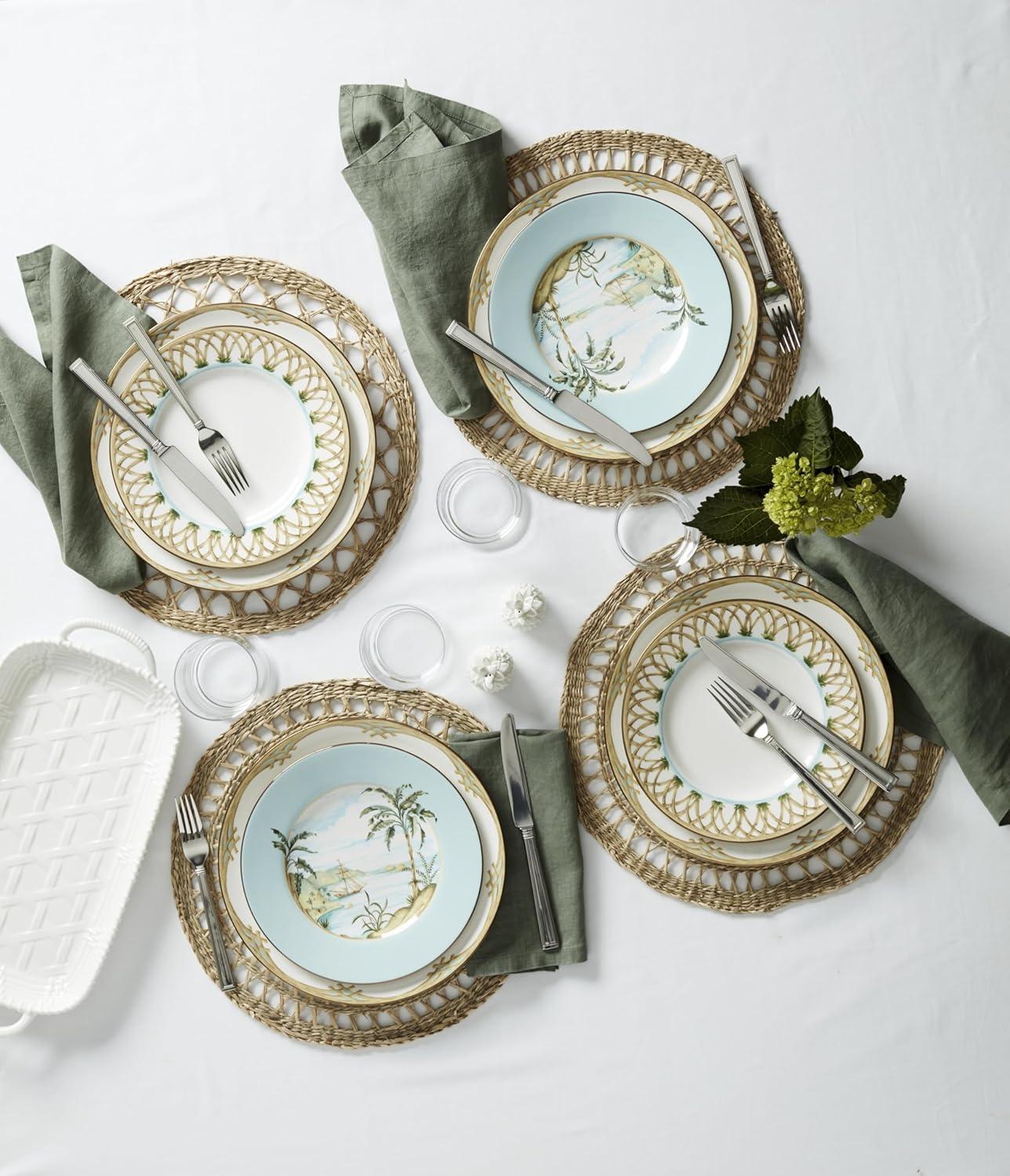 imageLenox 6226880 British Colonial Tradewind MugAccent Plates Set of 4