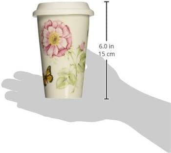 imageLenox 837583 Butterfly Meadow Thermal Travel Mug Multicolor 1 Count Pack of 1Thermal Travel Mug Multicolor