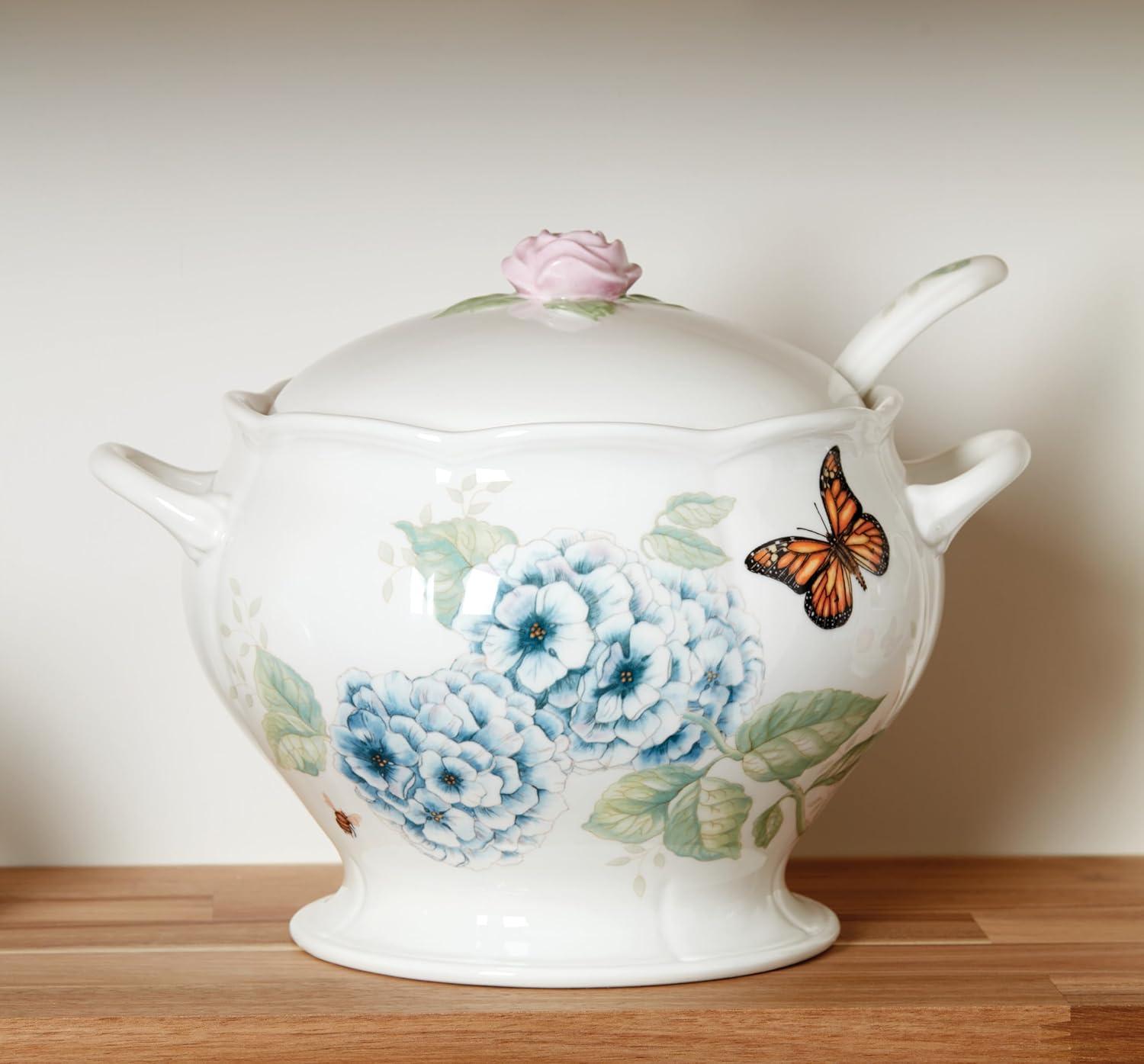 imageLenox Butterfly Meadow 2Piece Latte Mug Set 170 LB MultiSoup ToureenLadle