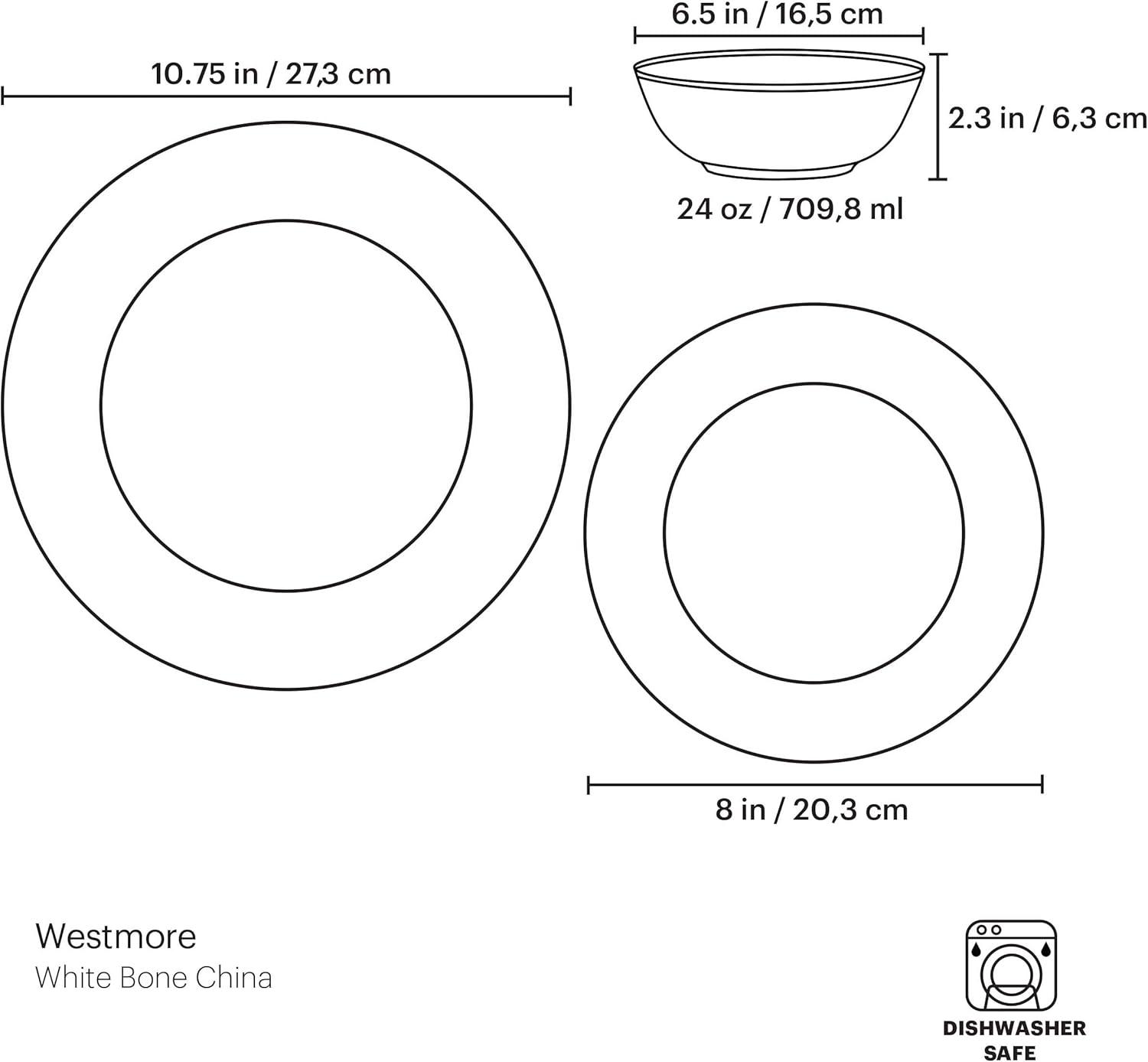 imageLenox Westmore Tea Saucer3Piece Place Setting