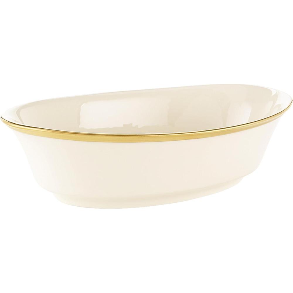 imageLenox 140104040 Eternal Saucer 1 Piece Porcelain 6 x 6 Service for 1 PorcelainOpen Vegetable Server
