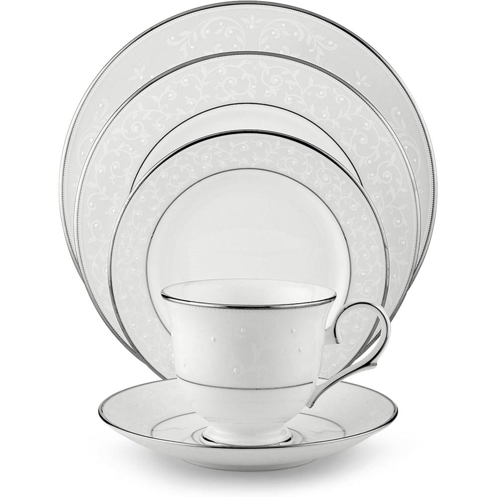 imageLenox 6141113 Opal Innocence Saucer5Piece Place Setting
