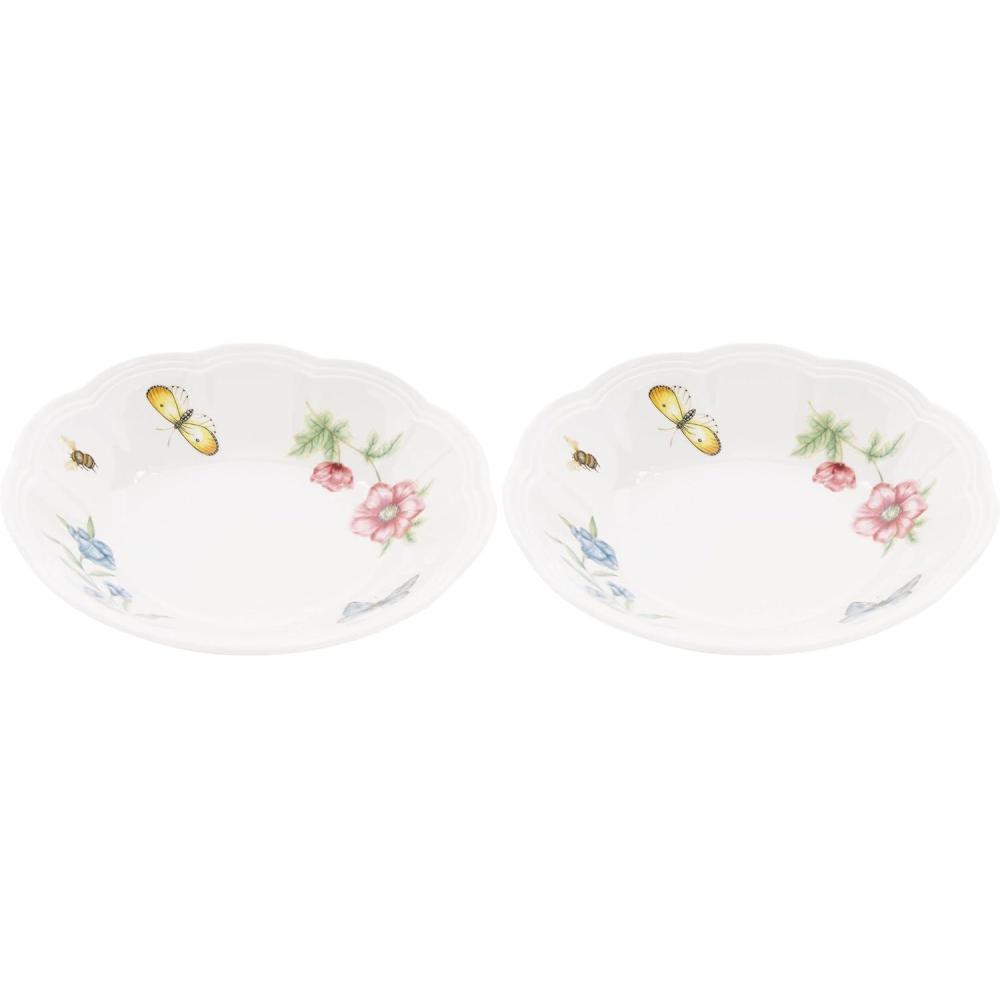 imageLenox 808071 Butterfly Meadow Espresso Cup And SaucerFruit Bowl Pack of 2