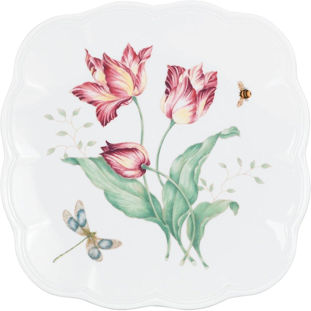 imageLenox 808071 Butterfly Meadow Espresso Cup And SaucerSquare Accent Plate