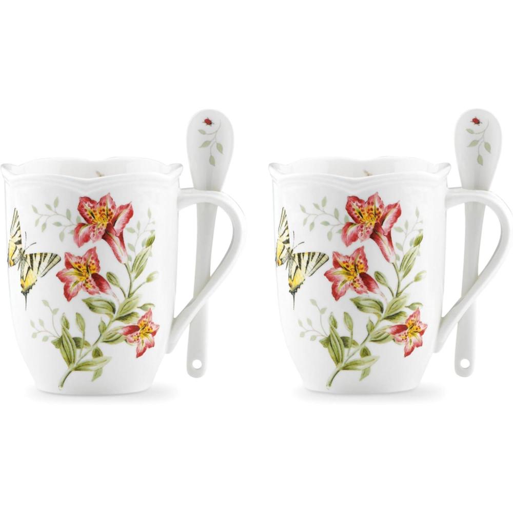 imageLenox 890916 Butterfly Meadow Mug amp Spoon12 Ounces