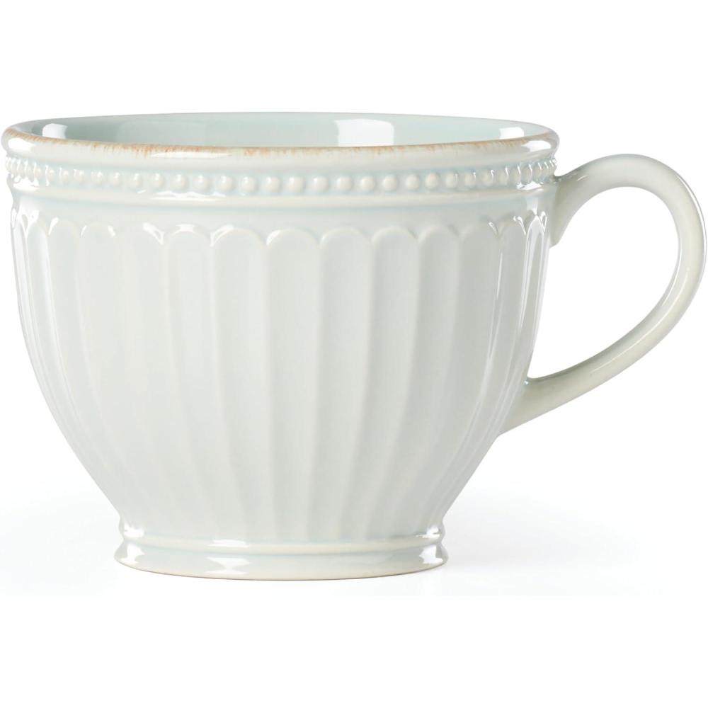 imageLenox 892449 French Perle Groove 2Piece Latte Mug SetBlue