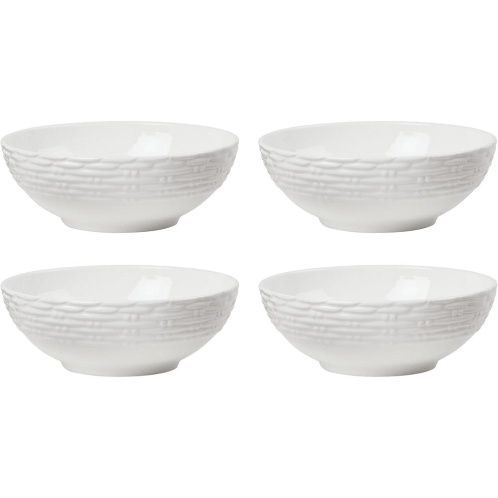 imageLenox 895310 Wicker Creek Mugs Set Of 4AllPurpose Bowls  Set of 4