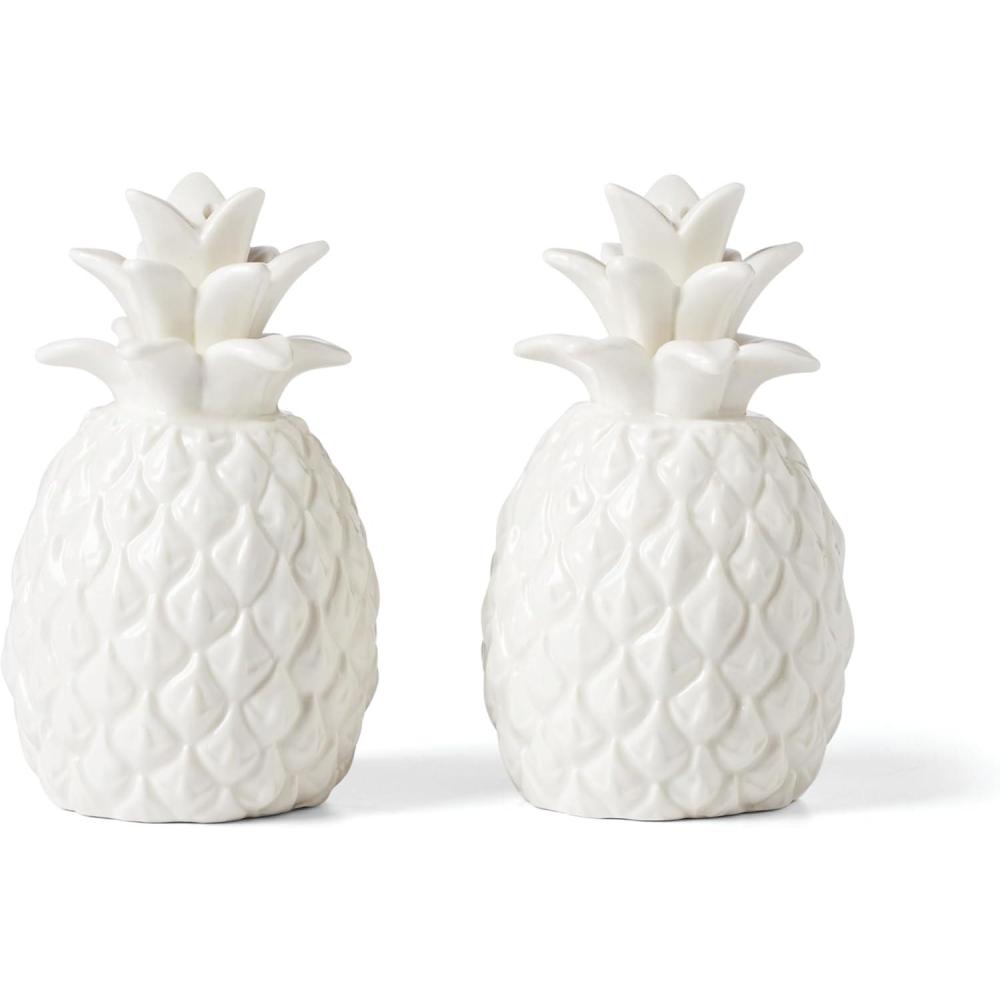 imageLenox 895310 Wicker Creek Mugs Set Of 4Salt  Pepper Set  Pineapple