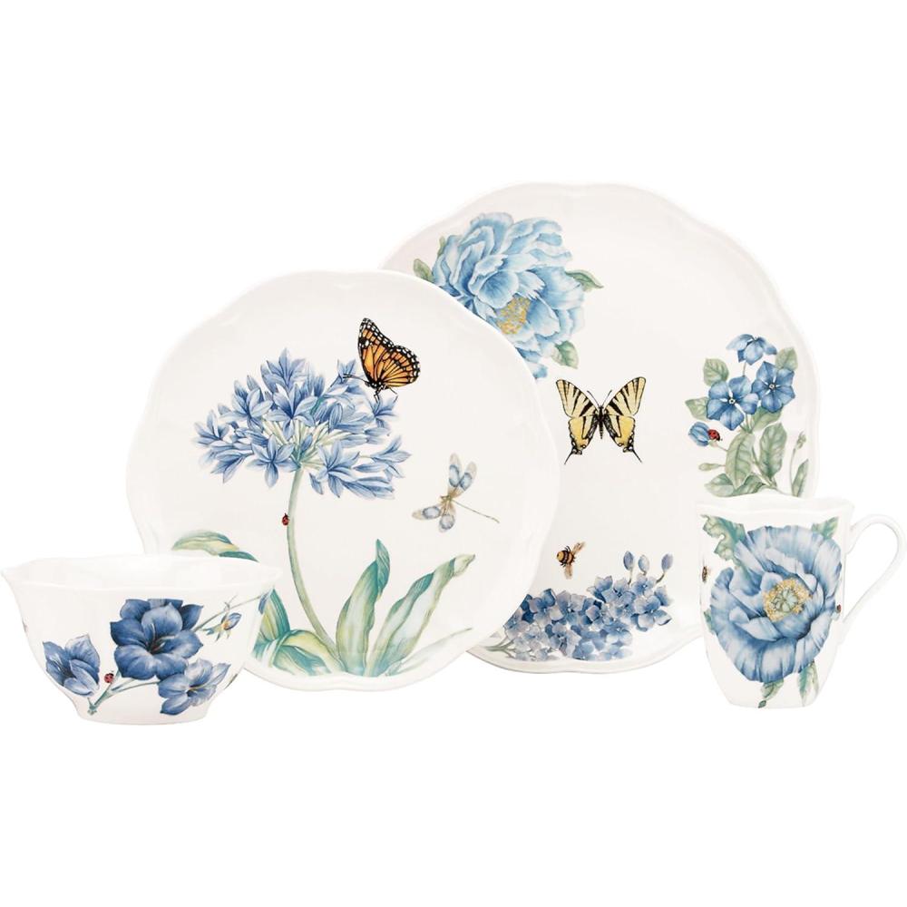 imageLenox 896462 Butterfly Meadow Blue Thermal Travel Mugs Set Of 2510 LB