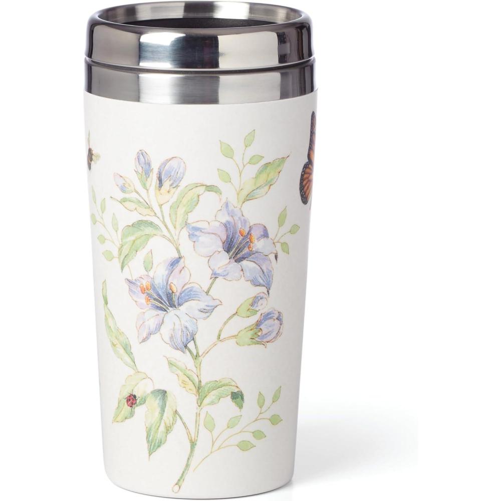 imageLenox Butterfly Meadow 2Piece Latte Mug Set 170 LB MultiTravel Mug