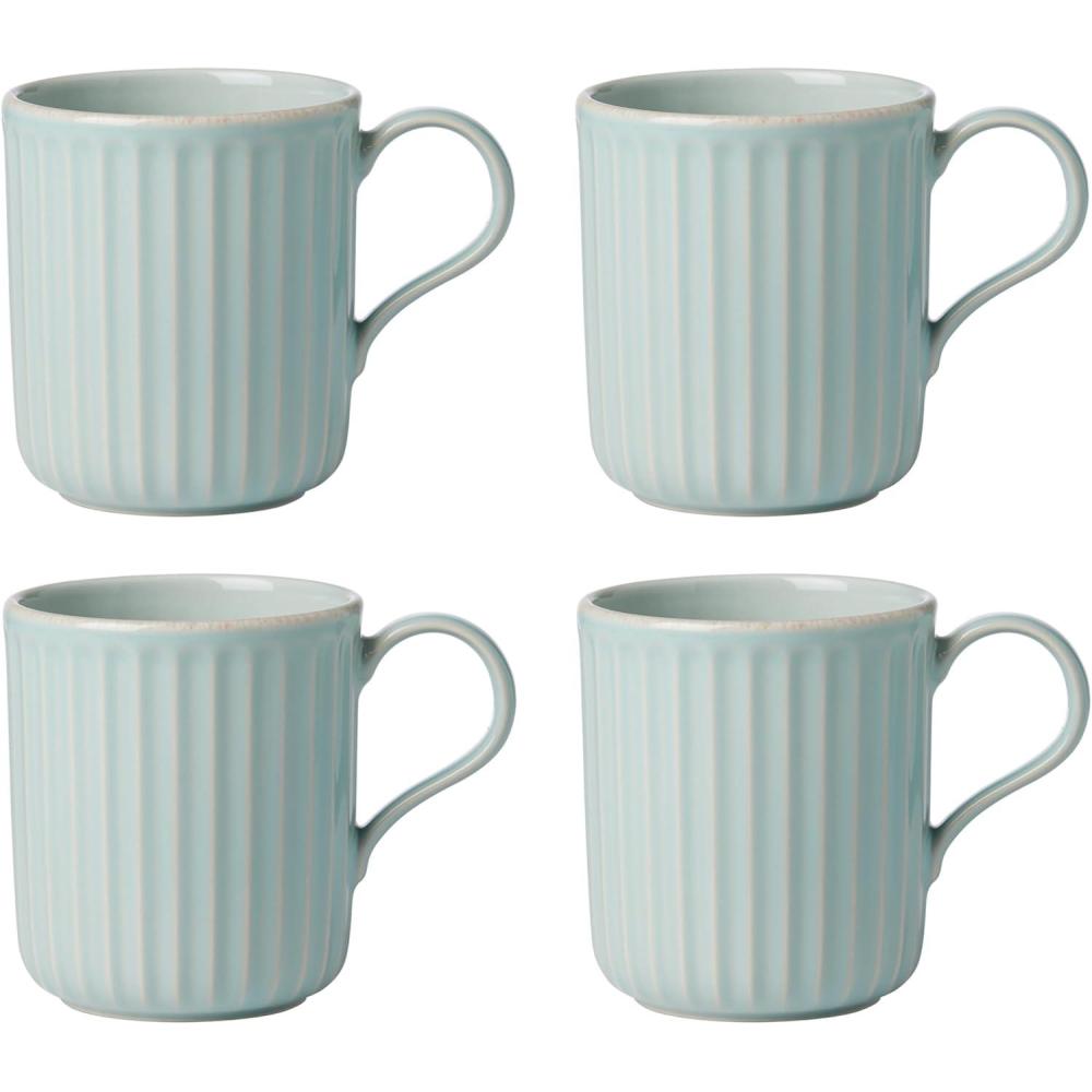 imageLenox French Perle Scallop Ice Blue Mugs S4 330