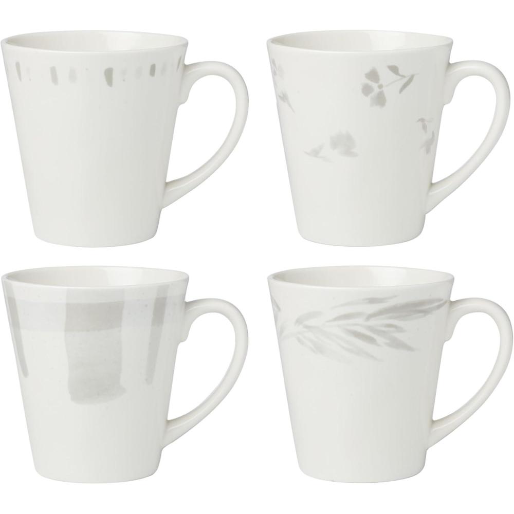 imageLenox Oyster Bay 4Pc Mugs 275 WhiteMugs Set of 4