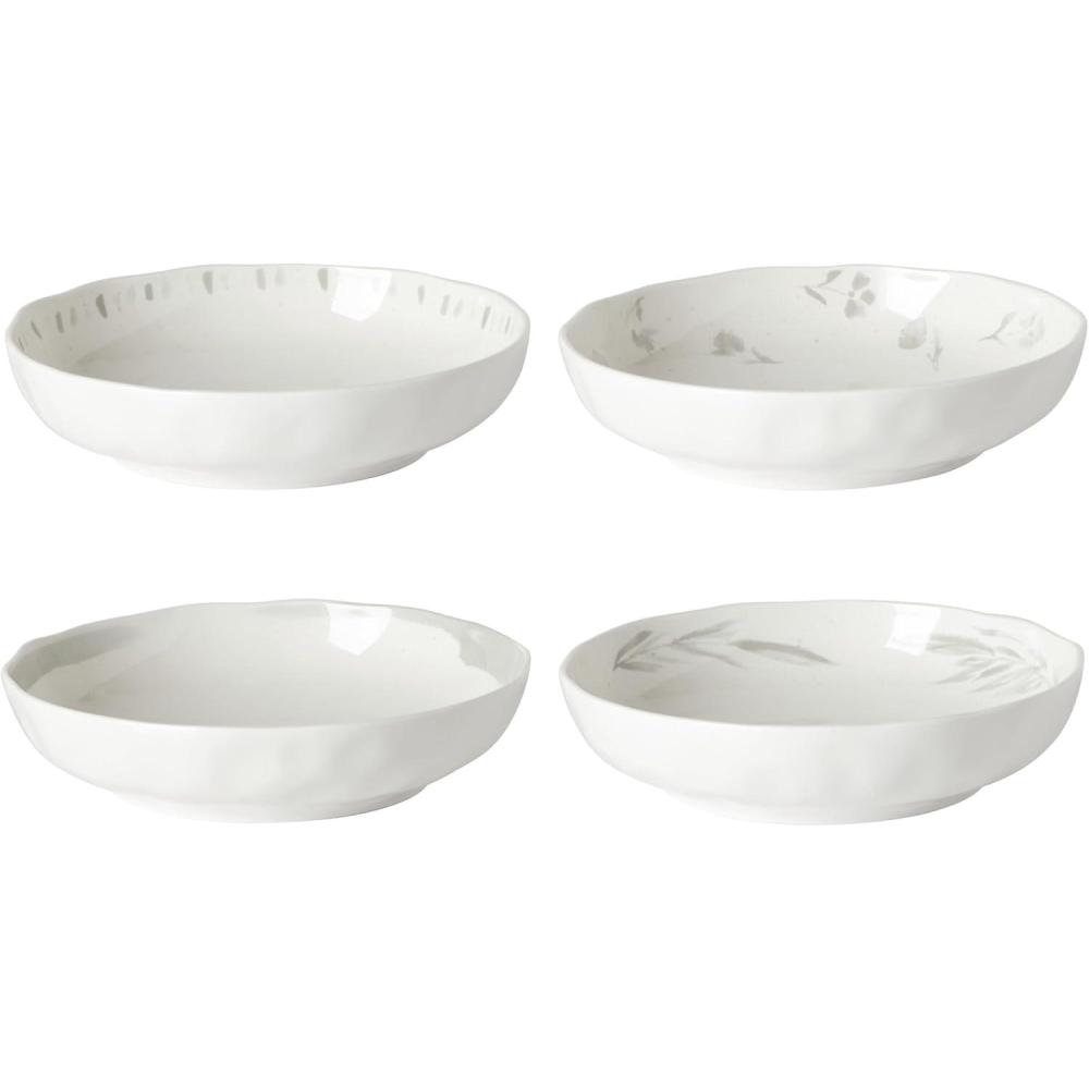 imageLenox Oyster Bay 4Pc Mugs 275 WhitePasta Bowls Set of 4