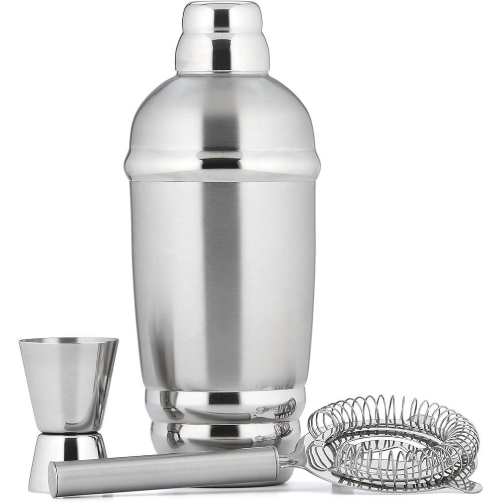 imageLenox Tuscany Classics StainlessSteel Shaker SetShaker with StrainerJig