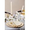 Lenox 140104040 Eternal Saucer, 1 Piece, Porcelain, 6″ x 6″, Service for 1, Porcelain(3-Piece Place Setting)
