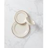 Lenox 140104040 Eternal Saucer, 1 Piece, Porcelain, 6″ x 6″, Service for 1, Porcelain(3-Piece Place Setting)