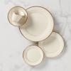Lenox 140104040 Eternal Saucer, 1 Piece, Porcelain, 6″ x 6″, Service for 1, Porcelain(5-Piece Place Setting)