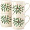 Lenox 146504030 Holiday Teacup, Christmas Drinkware(Stackable Mugs)