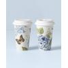 Lenox 808071 Butterfly Meadow Espresso Cup And Saucer(Thermal Travel Mugs  Set of 2)