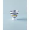 Lenox 895898 Blue Bay Ikat Pattern Stainless Steel Cocktail Tumbler(Stripes)