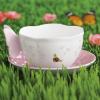 Lenox Butterfly Meadow Figural Cup and Saucer Set, Blue(Cup and Saucer  Pink)